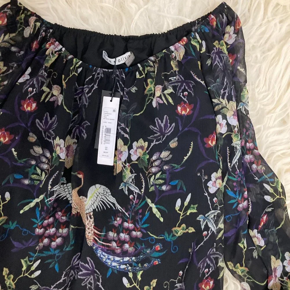 ALICE + OLIVIA Floral Print Mini Dress - Picture 5 of 11
